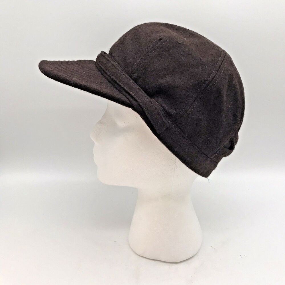 Kokin New York Brown Wool Hat Hunt Cap Jockey Club Banded Equestrian Riding Gear - Picture 3 of 9